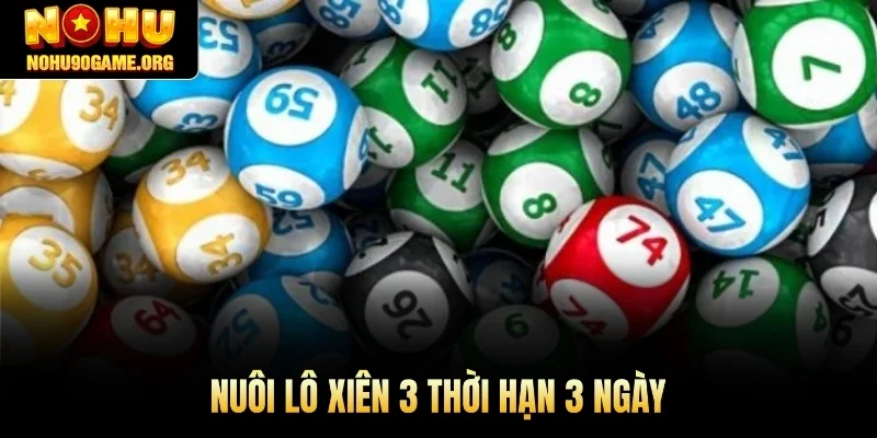 Nuôi lô xiên 3 ăn bao nhiêu thời hạn 3 ngày